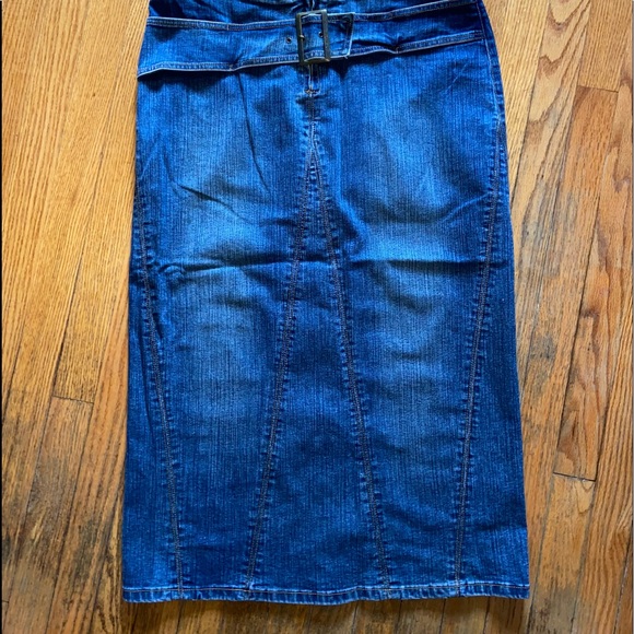 RAMPAGE JEAN SKIRT - Picture 2 of 8